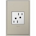 Pass & Seymour 15A WHT Tamp Res Outlet ARTR152W4